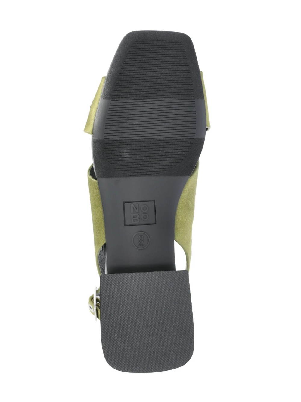 No Boundaries Olive Ankle-Strap Grommet Flat Sandal - Picture 5 of 8
